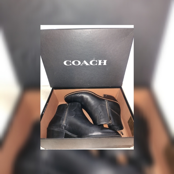 COACH Leather Dani Ankle Booti 7.5 New!!! - Picture 11 of 13